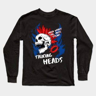 talking heads ll music speaks Long Sleeve T-Shirt